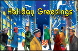 Lenticular Holiday Postcards